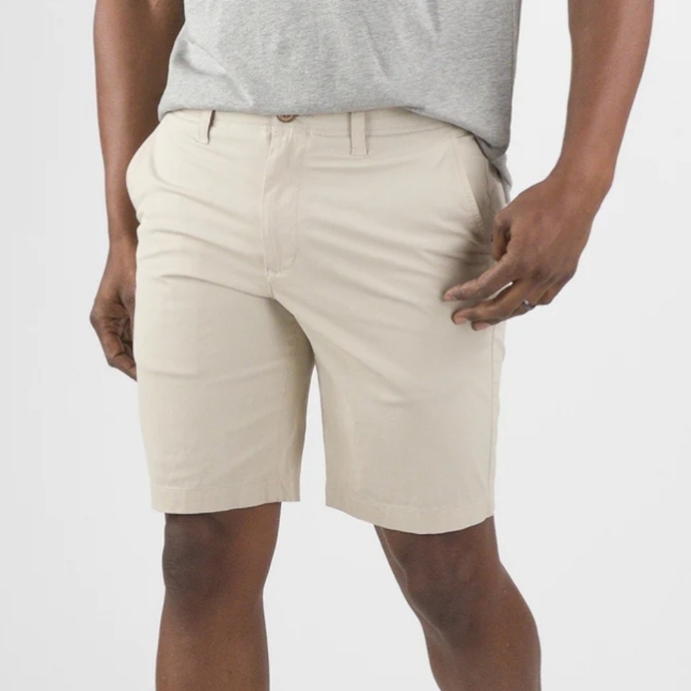 Taylor Vintage Airotec Regular Fit 9" Cotton/Nylon Walking Short Stone Size 36